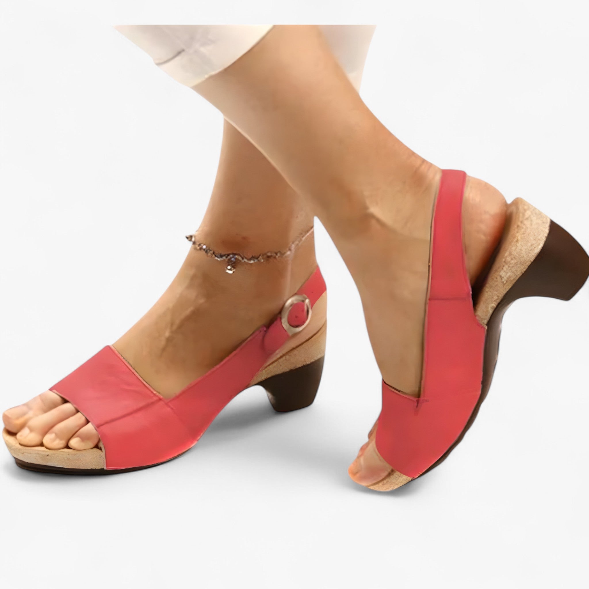Sandali Donna Eleganti con Tacco Medio, Cinturino, Ideali per Cerimonia, Festa, Matrimonio - Rosso - Accessoires cinturino Dames emilia | sandali eleganti con tacco medio e cinturino posteriore - €25 medio posteriore Sandalen sandali sandali tacco Schoenen tacco uomo - Concept Palermo