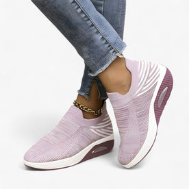 Sneakers Slip-On Donna in Tela Nere Comode e Traspiranti - Viola chiaro - Boots & Shoes donna Linen shoes shoes for women shoes woman Shoes women slip sneakers sneakers slip Solid Spring Summer summer shoes woman shoes summer 2025 Women womens shoes - Concept Palermo