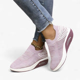 Dames Slip-On Sneakers van Donkerblauw Denim Casual en Comfortabel