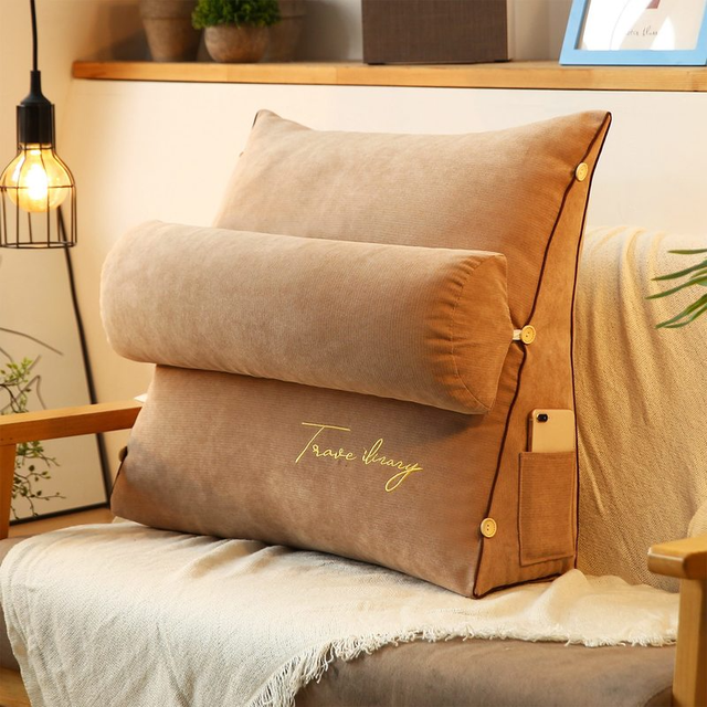 Cuscino Triangolare da Letto per Schienale, Supporto Ergonomico Uomo/Donna, Grigio - - cuscino cuscino letto home & garden letto new_for_google schienale triangolare uomo Zeer gewild-tag - Concept Palermo