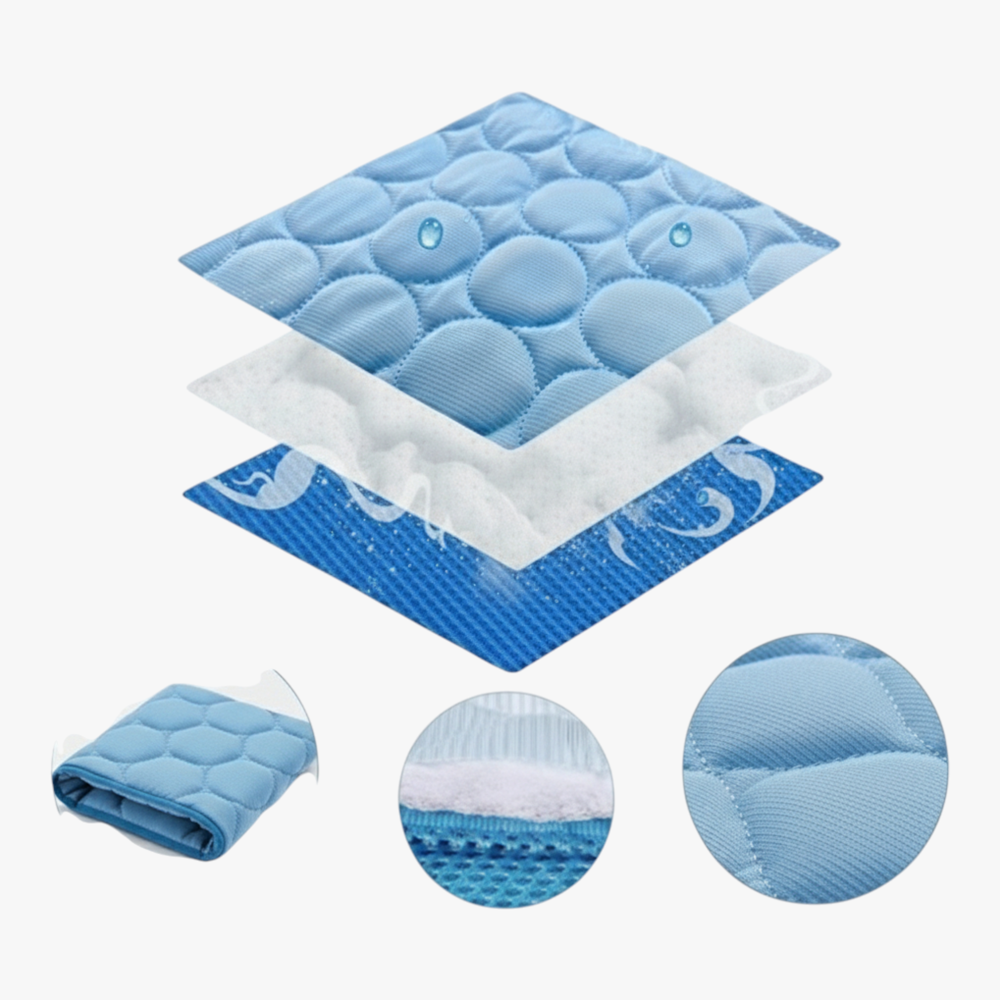 Tappetino Rinfrescante Gel per Cani, Gatti e Uomo - Tappeto Refrigerante Portatile per l'Estate - - accessori animali animali domestici raffreddamento cani rinfrescante tappetini rinfrescanti per animali domestici tappetino tappetino estivo tappetino gioco tappetino interno esterno tappetino lavabile tappetino non tossico tappetino per cani tappetino portatile tappetino rinfrescante uomo - Concept Palermo