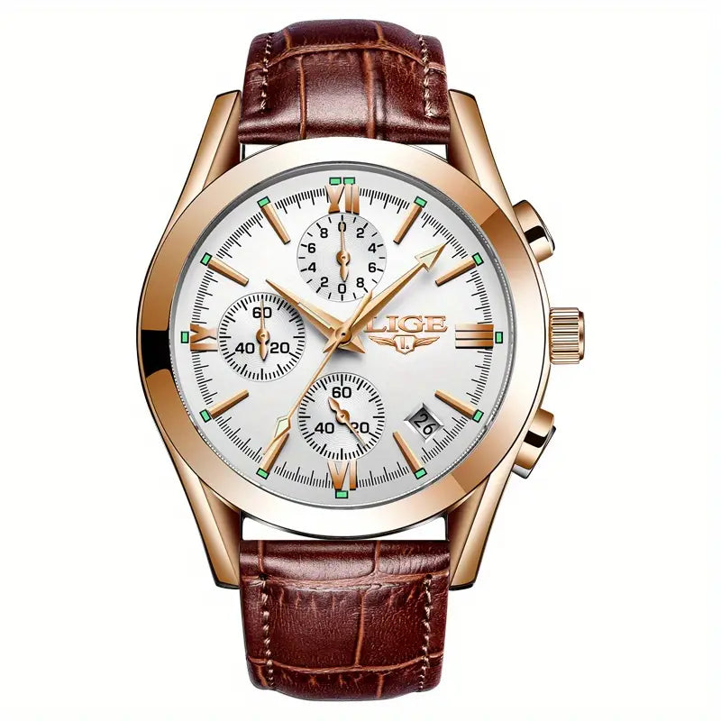 Orologio Militare di Lusso Uomo QuartzWatch™ - Resistente, Elegante e Affidabile - Oro rosa bianco - militare orologio quartzwatch uomo watches WATCHES FOR MEN - Concept Palermo