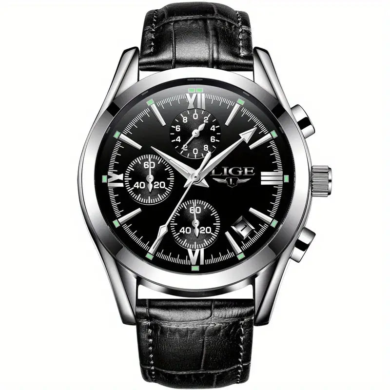 Orologio Militare di Lusso Uomo QuartzWatch™ - Resistente, Elegante e Affidabile - Nero argento - militare orologio quartzwatch uomo watches WATCHES FOR MEN - Concept Palermo