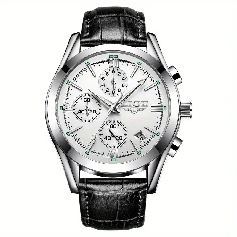 Orologio Militare di Lusso Uomo QuartzWatch™ - Resistente, Elegante e Affidabile - Bianco Argento - militare orologio quartzwatch uomo watches WATCHES FOR MEN - Concept Palermo
