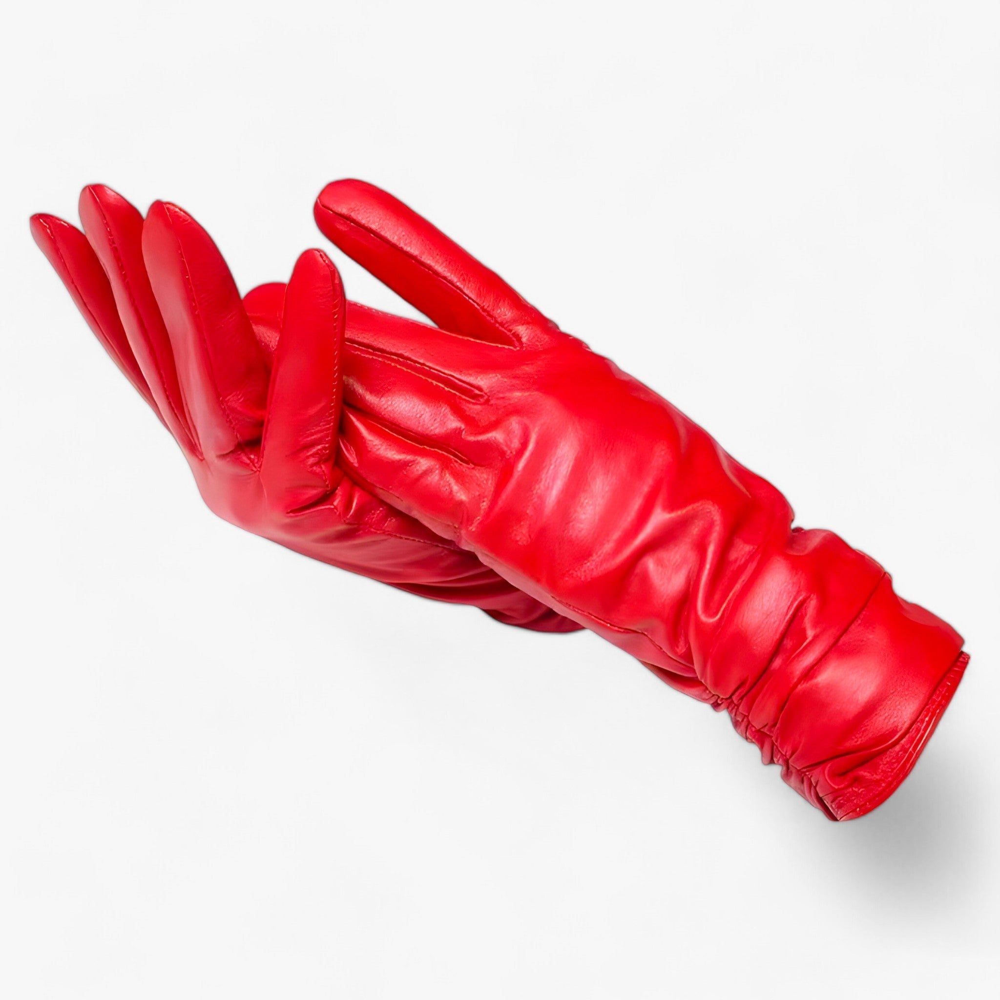 Guanti da donna in pelle di pecora - Stile classico e protezione invernale - Rosso - donna gloves & mittens guanti guanti donna invernale pecora pelle protezione - Concept Palermo