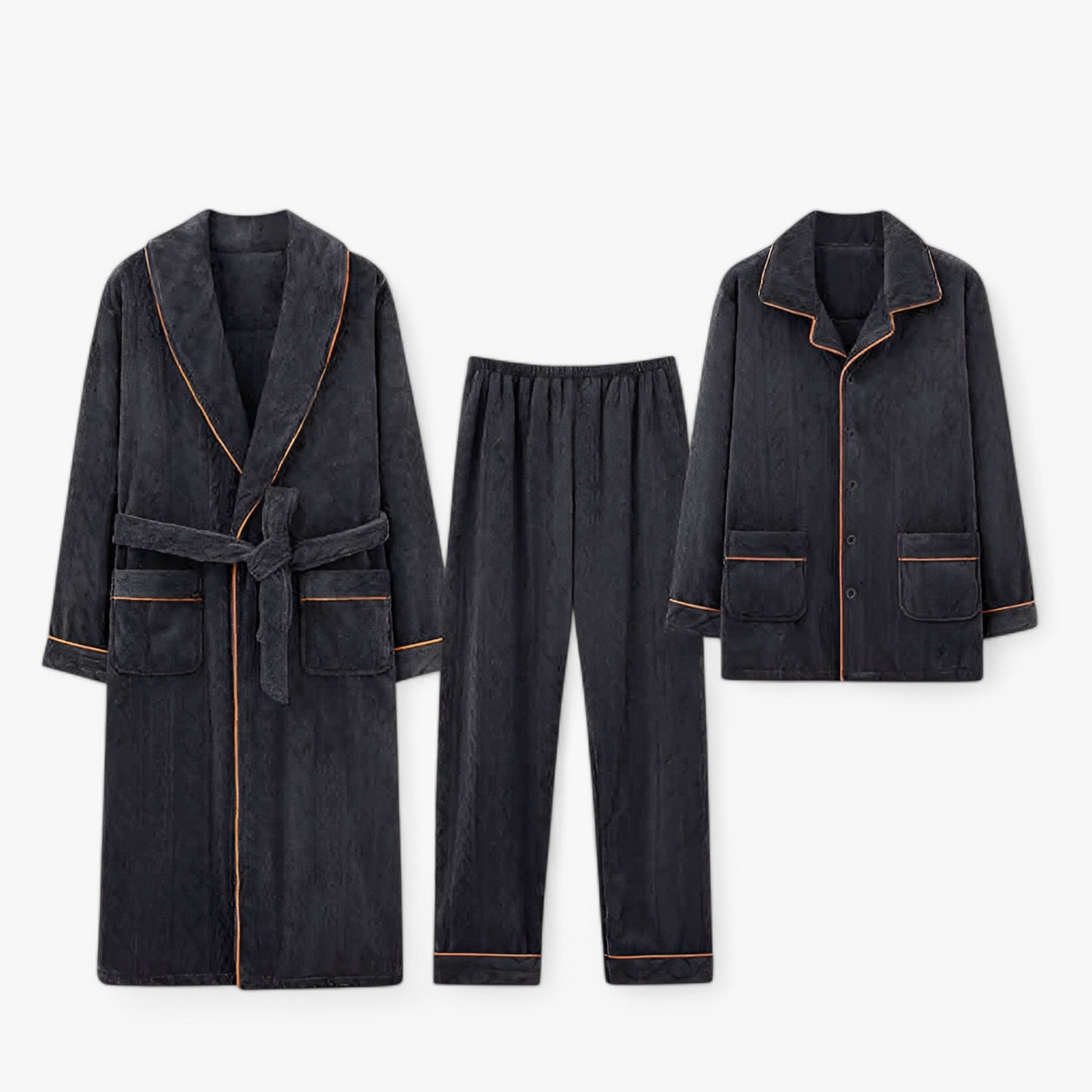 Completo Loungewear in Velluto - Nero - completo completo loungewear isabella | completo loungewear in velluto - € loungewear velluto - Concept Palermo