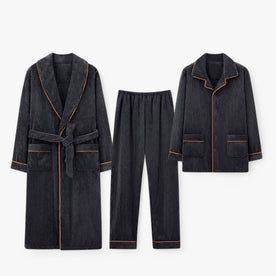 Completo Loungewear in Velluto - Nero - completo completo loungewear isabella | completo loungewear in velluto - € Linen loungewear Solid Unisex velluto - Concept Palermo