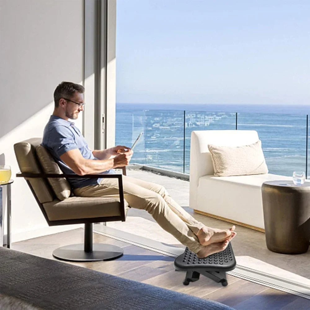 Poggiapiedi Ergonomico Regolabile Ufficio Lino