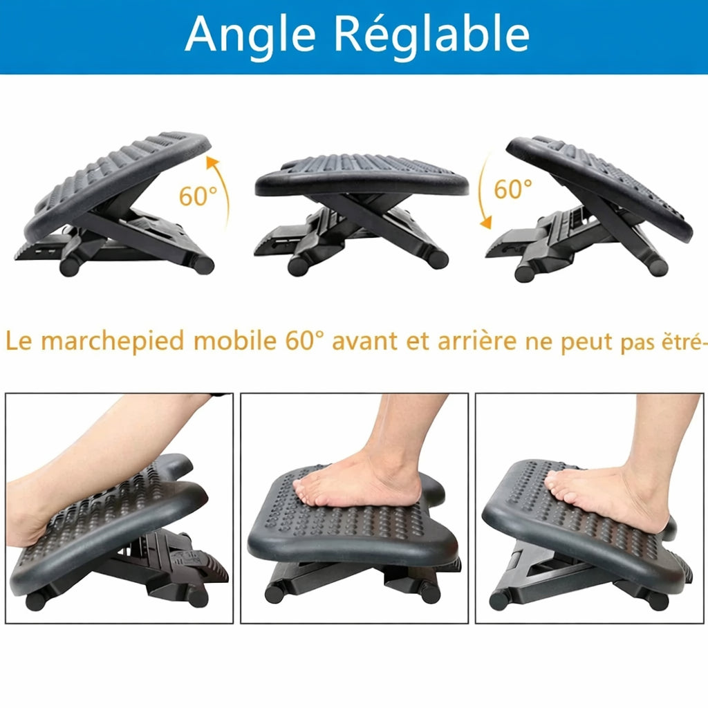 Poggiapiedi Ergonomico Regolabile Ufficio Lino