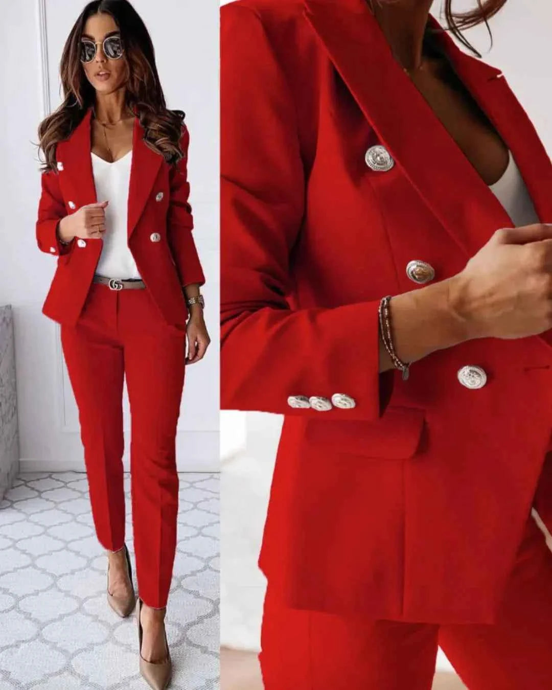 Tailleur da donna Doppiopetto - Taglio Sciancrato Moderno Elegante