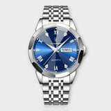 Rhombus™ herenhorloge luxe elegant met zwarte leren band