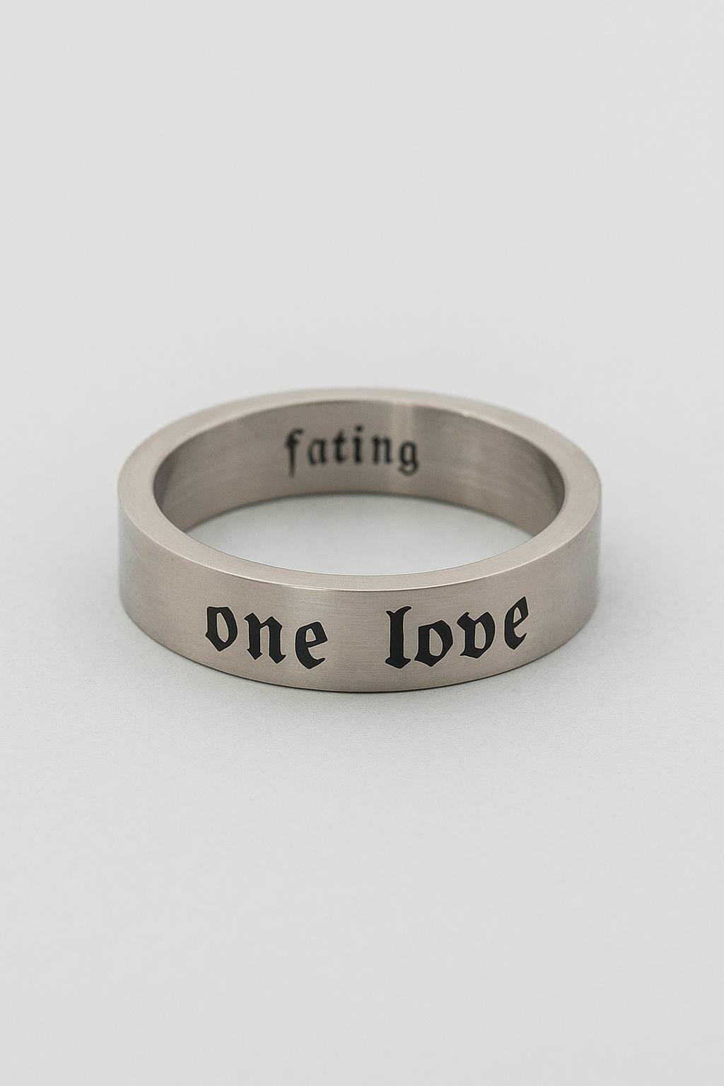 Anello in acciaio inossidabile con incisione - 21 - acciaio anello anello acciaio couple ring incisione inossidabile jewelry Ring women ring - Concept Palermo