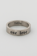 Roestvrijstalen ring met gravure
