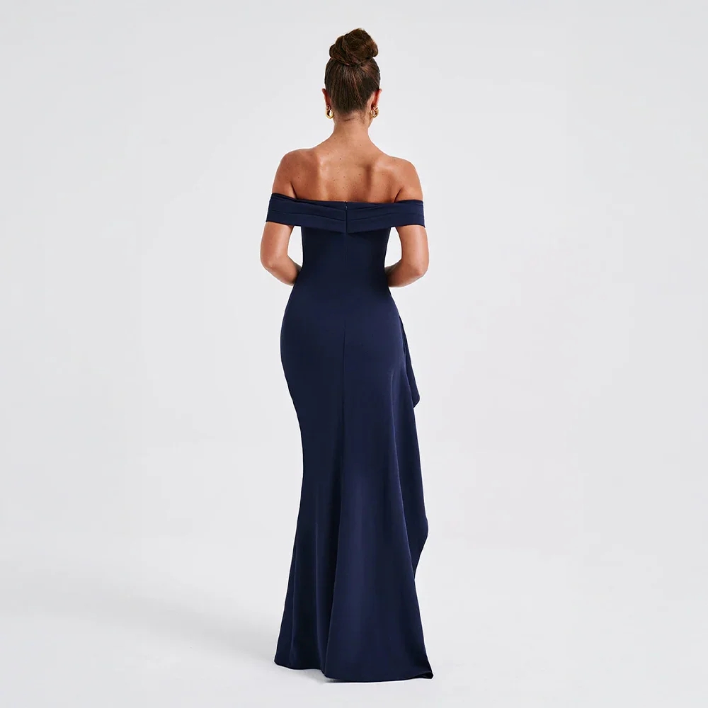 Robe Longue Femme Épaules Dénudées & Fente Élégante - Idéale Soirée/Cérémonie - - competitor-clone cross-from-seroa-10499283190026 imported-2026-05-07 New-google new-in source-handle:robe-longue-femme-avec-epaules-denudees-et-fente source-le-label-de-paris - Concept Palermo