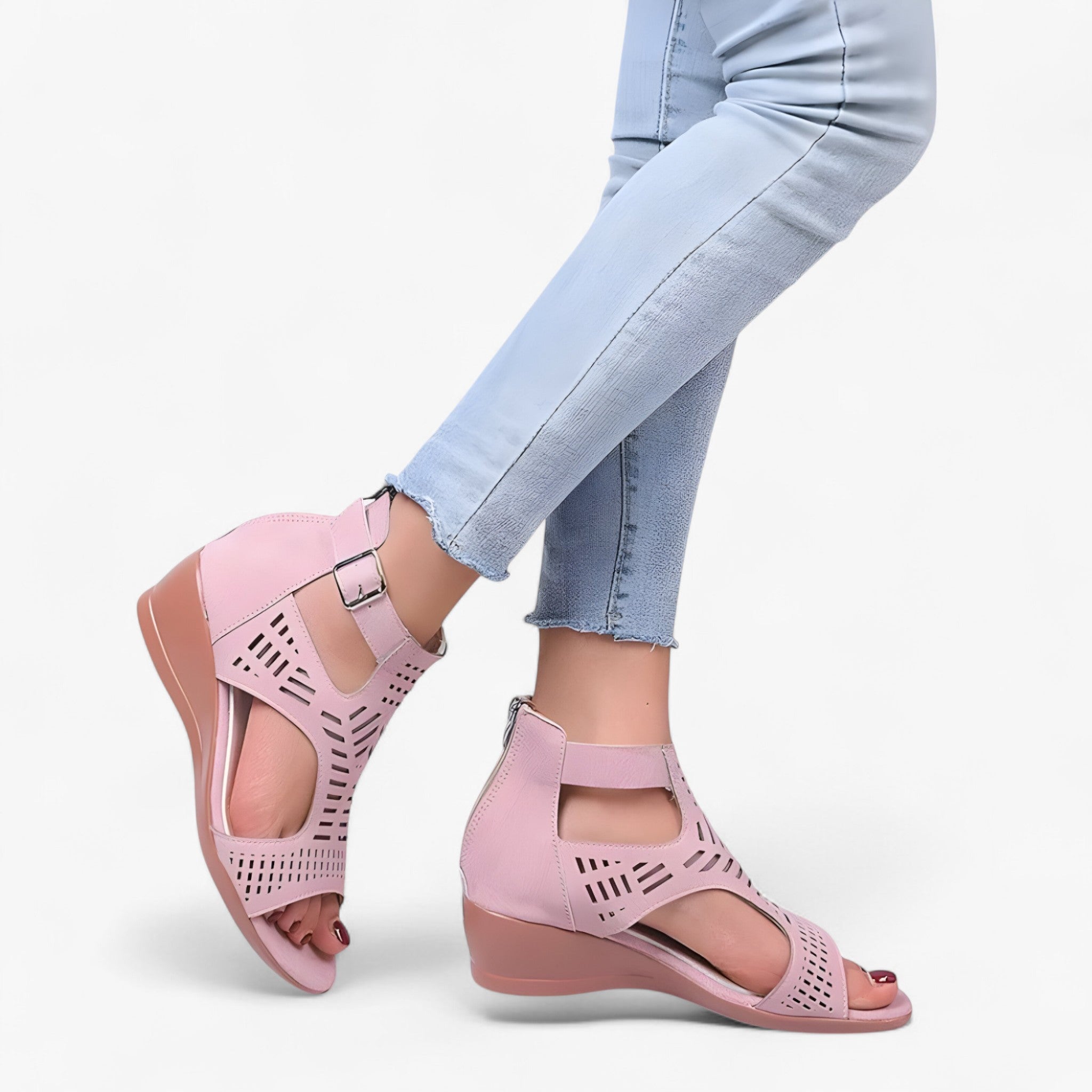 Sandalias cómodas con suela compensada