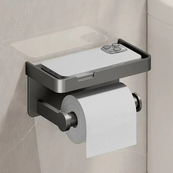 Porta rotolo di carta igienica multifunzionale Luxe Hold - Argento - carta hold home & garden huis & tuin igienica luxe multifunzionale porta porta rotolo - Concept Palermo