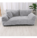 Copridivano Calmante per Animali Domestici Grigio Chiaro - Comfort Rilassante per Divano - Microfibra
