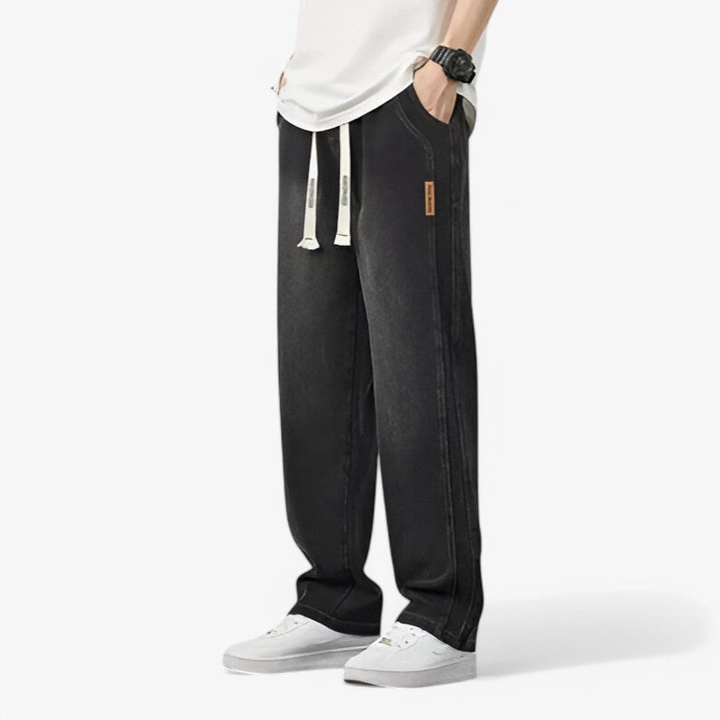 Pantaloni in denim - Trendy e comodi Uomo - Grigio scuro - comodi denim pantaloni pantaloni denim pants trendy uomo - Concept Palermo