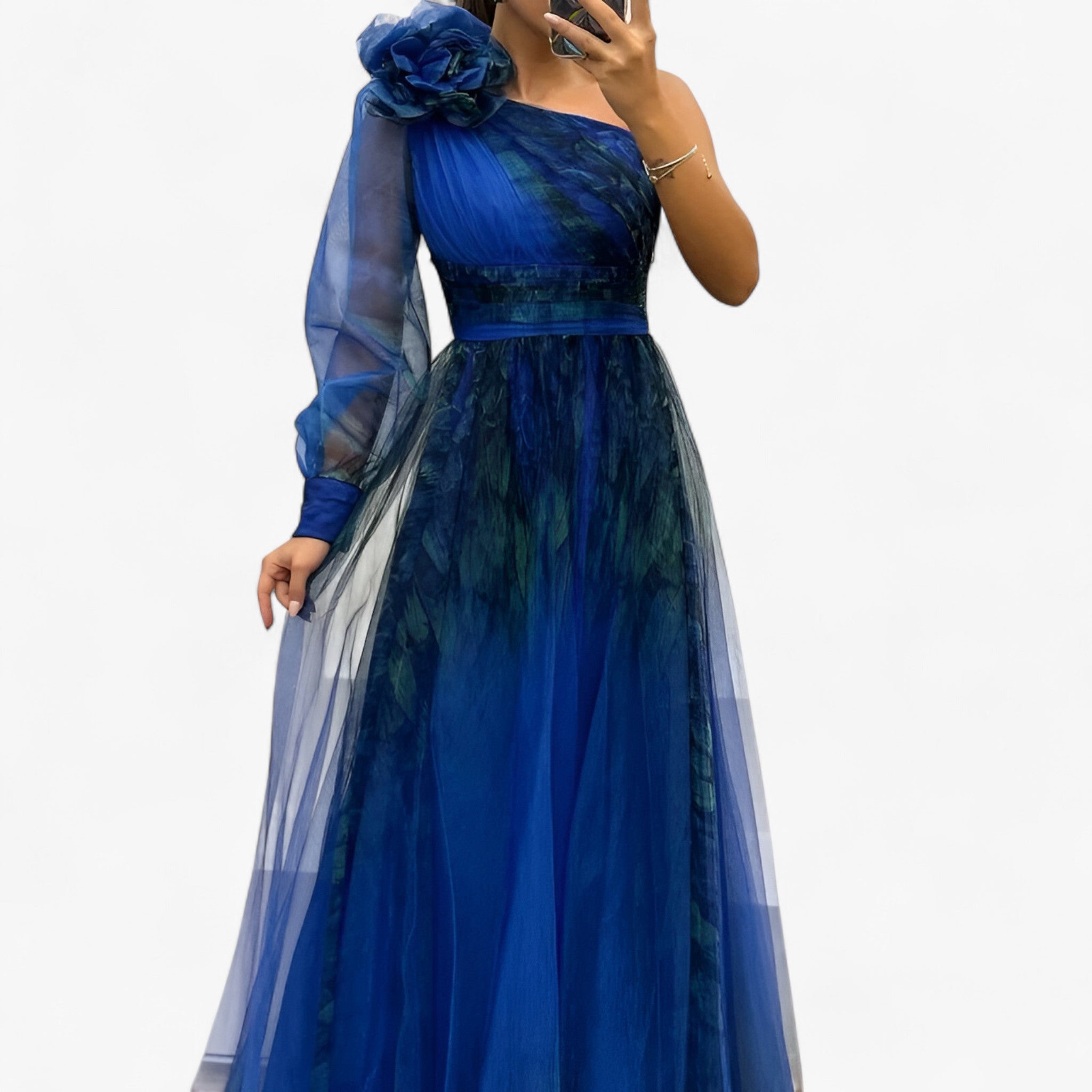 Maxi Abito Donna Elegante in Lino, Vestito Lungo Estivo Casual Taglie Forti - - abito abito donna donna dresses - Concept Palermo