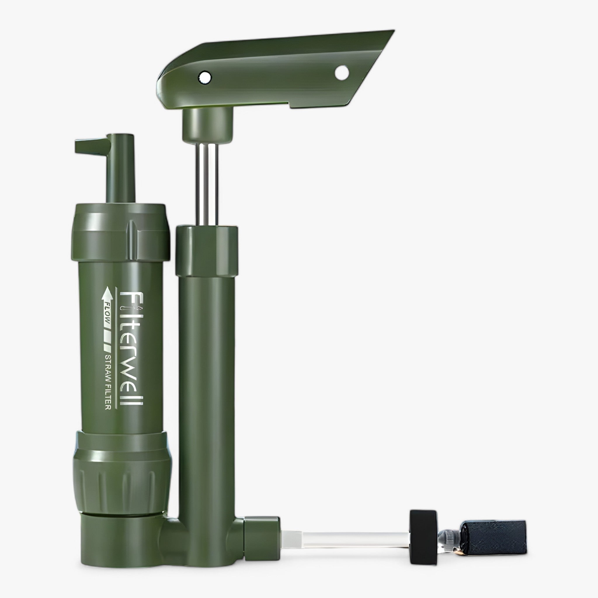 Pompa a Mano Portatile per Filtrare l'Acqua - Purificatore di Bevande Compatto Uomo - - acqua bevande compact waterfilter compatto draagbare waterfilter drinkwater purifier filtrare filtratie systeem handpomp waterfilter home & garden kampeeraccessoires lichtgewicht waterfilter mano noodwaterfilter outdoor survival uitrusting pompa pompa mano - Concept Palermo