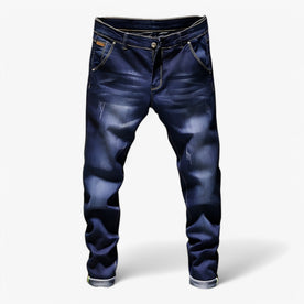 Pantaloni Denim Blu Vestibilità Perfetta - Blu scuro - denim Linen pantaloni pantaloni denim pants perfetta Solid Unisex vestibilità - Concept Palermo