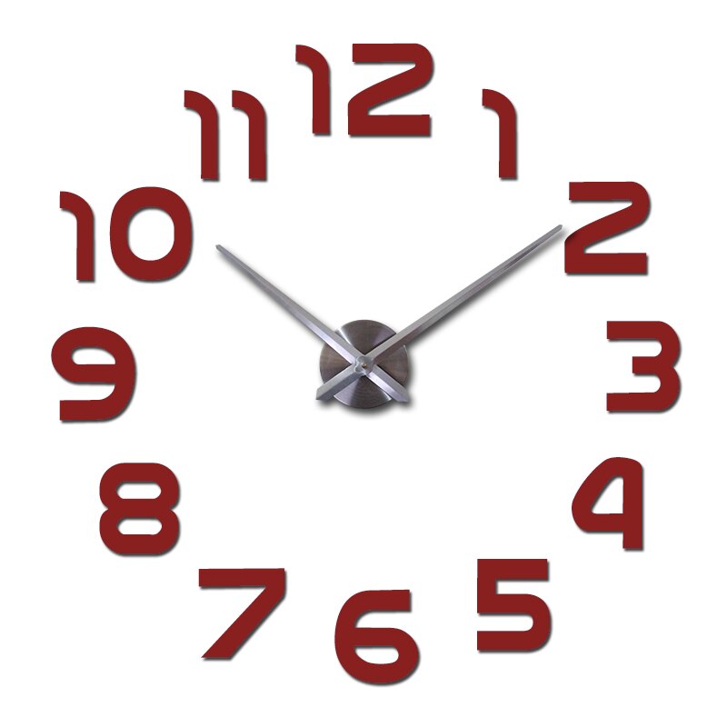 Grande orologio da parete in acrilico 3D Modern Time Display - Aggiunge un design e profondità al tuo spazio Uomo - - acrilico aggiunge design display home & garden modern orologio orologio parete wall clocks - Concept Palermo