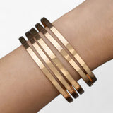 Gouden punk armband Tocona voor dames, rockstijl, gedurfd sieraad
