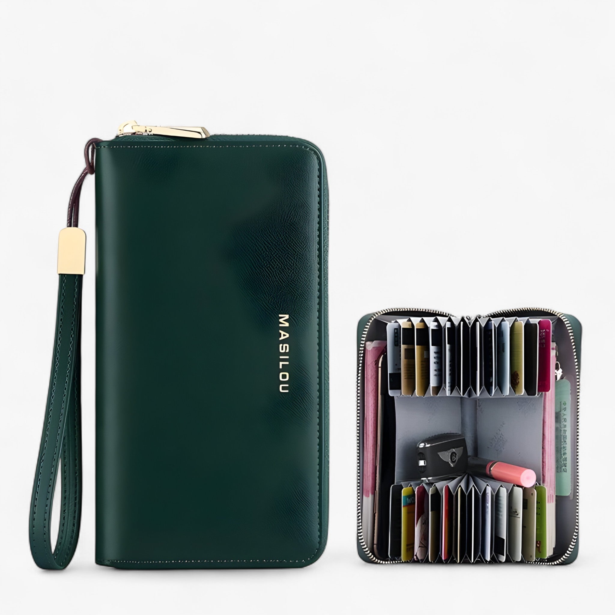 Portafoglio RFID Unisex Donna - VERDE (PER DONNE) - donna men's wallet portafoglio portafoglio rfid rfid unisex wallets women's wallet - Concept Palermo