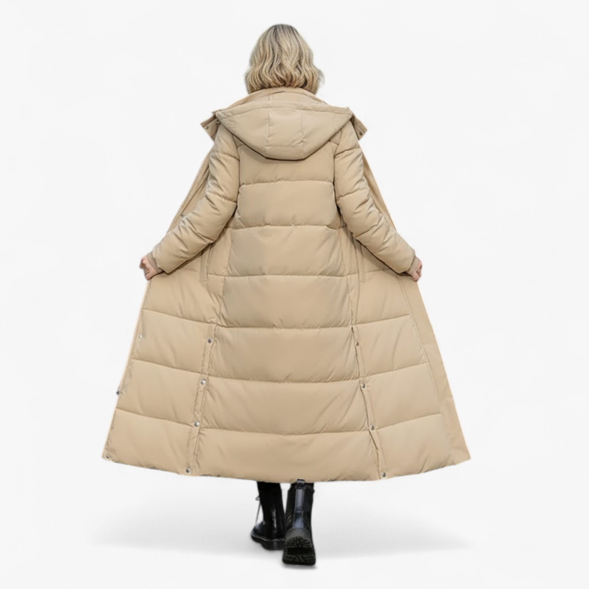 Giacca Invernale Donna Lunga con Cappuccio - - cappotti e giacche da donna cappotto coreano cappotto donna cappotto spesso cappuccio donna giacca giacca alla moda giacca autunno inverno giacca calda giacca comoda giacca elegante giacca invernale giacca lunga invernale lunga parka con cappuccio - Concept Palermo