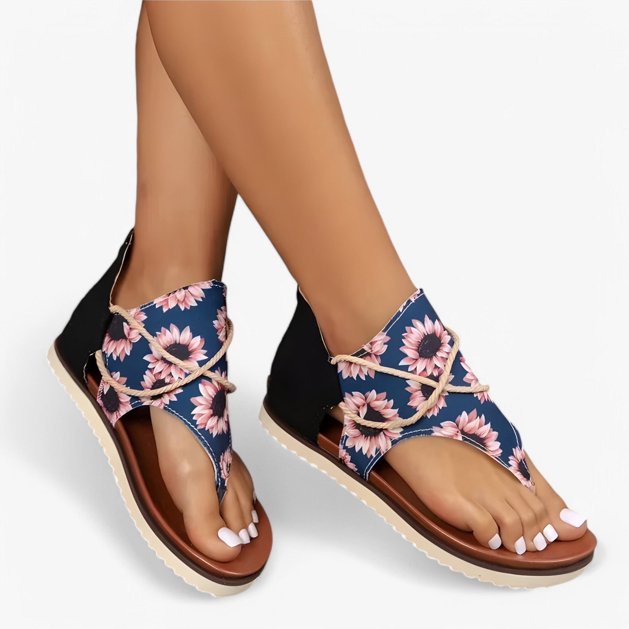 Sandali Gladiatore Donna Neri in Ecopelle: Eleganti, Comodi e Versatili - blu navy - alla april donna gladiatore look moda sandali sandali gladiatore sandals - Concept Palermo