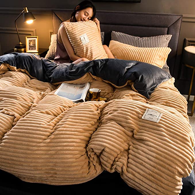 Piumone Invernale Uomo Caldo e Morbido in Microfibra, Tutte le Taglie - Khaki - Bedding Bedroom Blankets caldo caldo piumone Duvet Duvetcover Home home & garden Interior invernale new_for_google Pillow piumone Populair-tag uomo - Concept Palermo