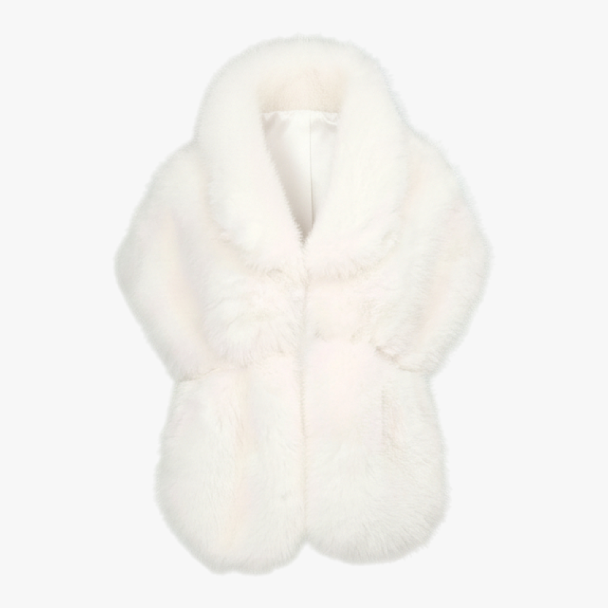Sciarpa Donna in Pelliccia - Bianco - accessori moda calore donna donne eleganza fashion inverno lusso pelliccia sciarpa sciarpa di pelliccia sciarpa donna sciarpe e pashmine - Concept Palermo