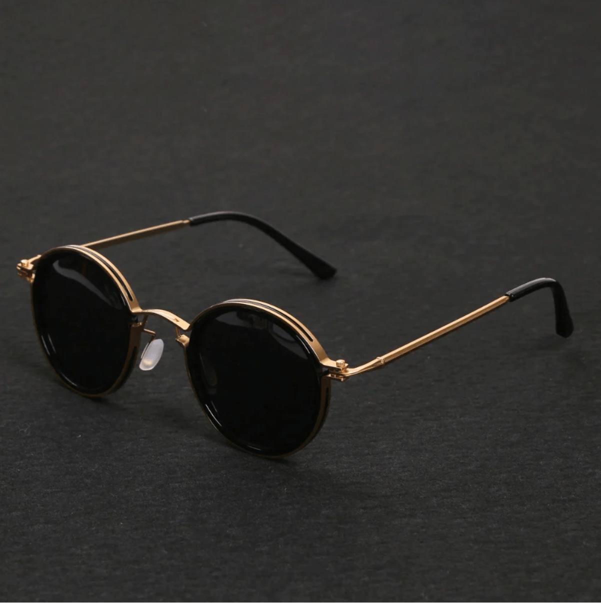 Occhiali da Sole Acetato Nero Design Moderno - Oro - acetato design Fashion Sunglasses occhiali occhiali sole sole sunglasses - Concept Palermo