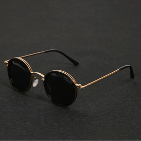 Occhiali da Sole Uomo/Donna in Acetato Nero Design Moderno Eleganti - Oro - acetato design Fashion Sunglasses Linen occhiali occhiali sole sole sunglasses Unisex - Concept Palermo
