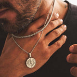 Collana Uomo Vnox a Strati in Acciaio Inossidabile, Design Moderno, Ipoallergenica