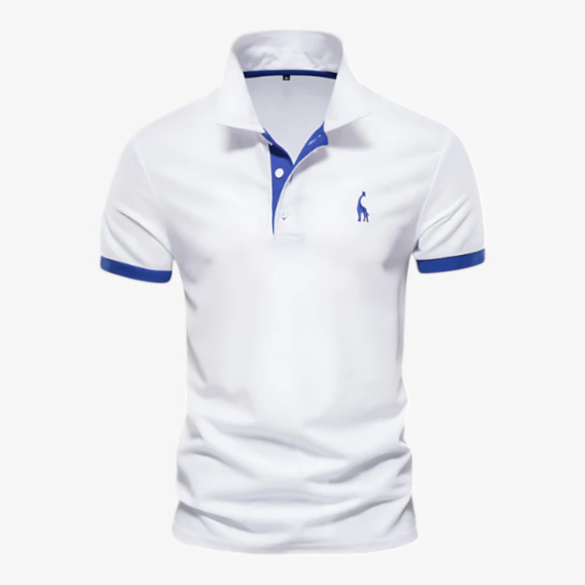 Polo Uomo Maniche Corte in Cotone Slim Fit - Vari Colori e Taglie - Bianco - corte maniche Men men's top men's top clothes polo polo uomo sale uomo - Concept Palermo