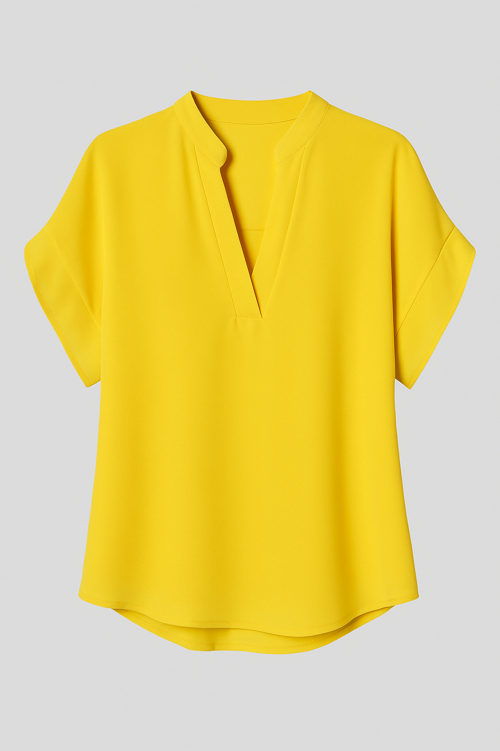 Blusa estiva con scollo a V Uomo - Giallo - Blouse blusa blusa estiva estiva fashion scollo Tops uomo women women's top clothes - Concept Palermo